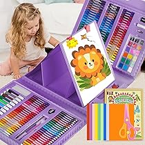 お絵描きセット Amazon | Okiki お絵描きセット【新色追加】208ピース お絵かきセット